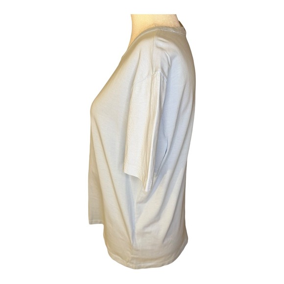 Madewell The Perfect Crewneck Tee in Allday Jersey Light Blue Women's Medium - Picture 2 of 8